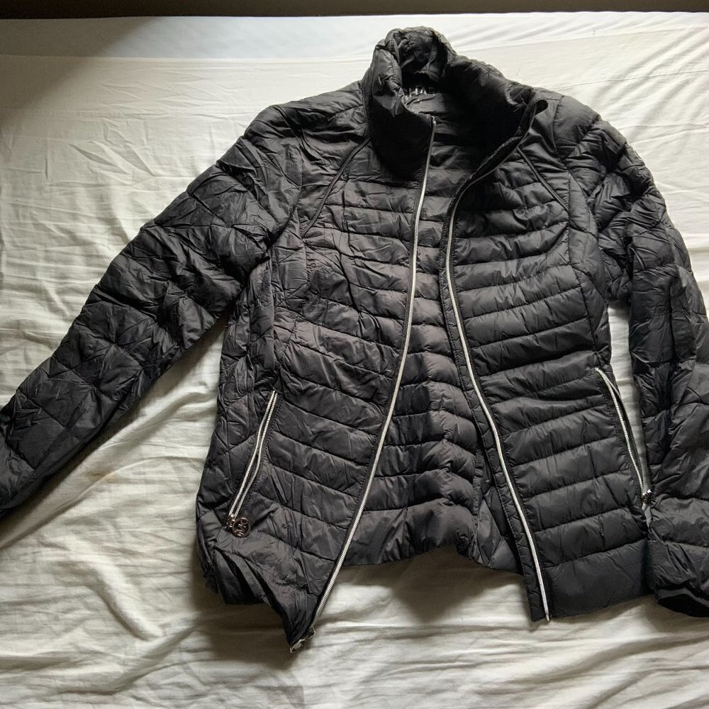 Michael Kors Packable Down Jacket Light Puffer Black Size XS